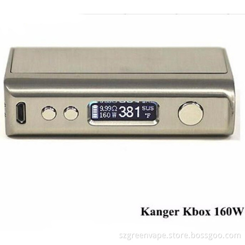 China Supplier Electronic Cigarette DC 5V At 1.5A 510 Silver Kangertech Kbox